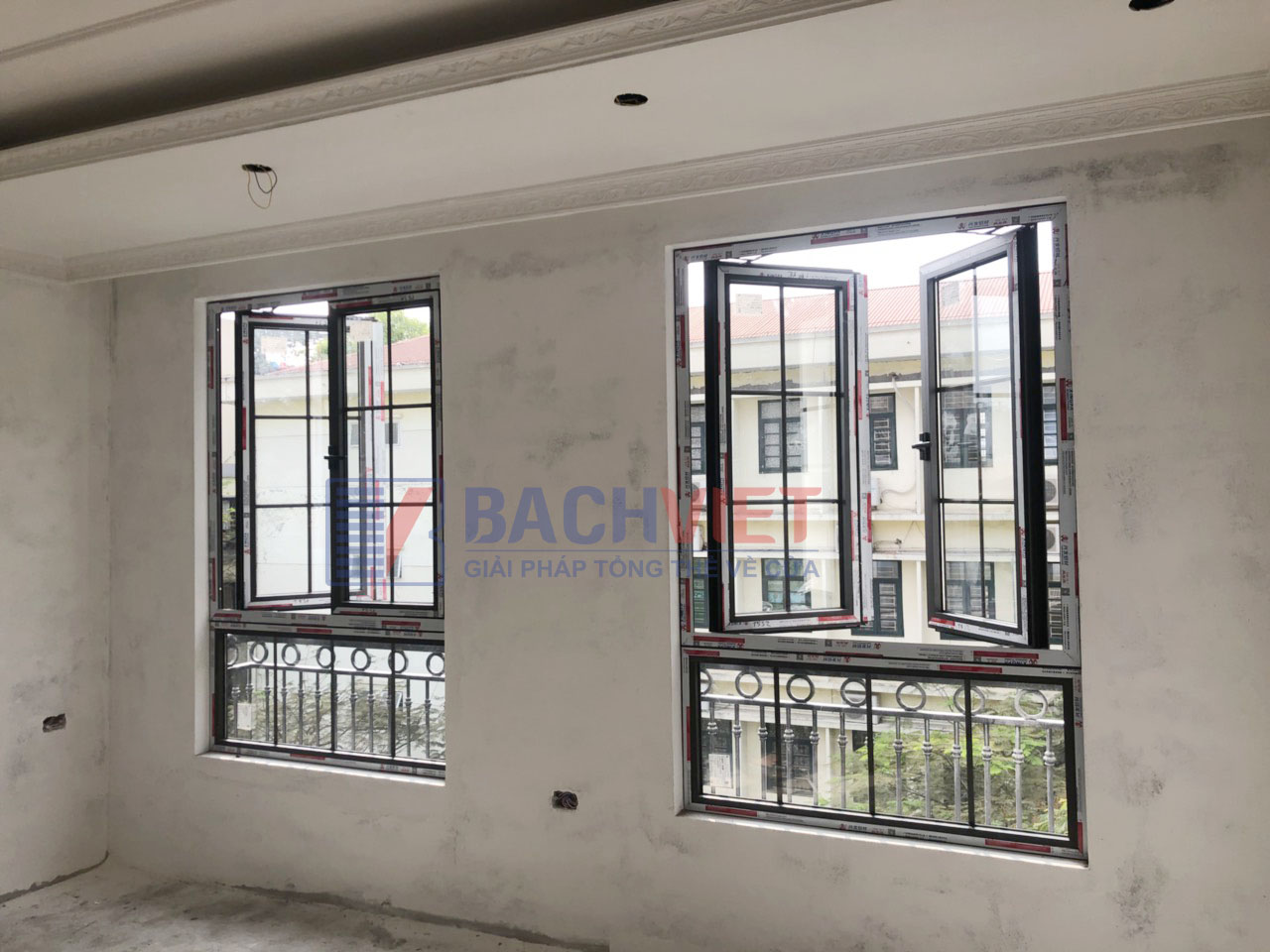 cong20trinh20cua20nhom20xingfa20nhap20khau20cua20bac20khanh Công trình cửa nhôm xingfa của khách hàng tại Bách Việt