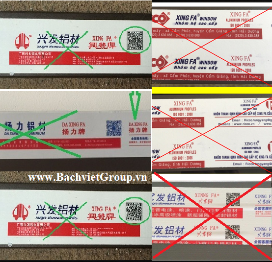 Tem - nhôm - xingfa - giả - nhái